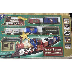 1999 Goldlok Holiday Express Christmas Train & Track In Box Vintage Tree Decor
